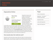 Tablet Screenshot of dapoxetineonline.biz